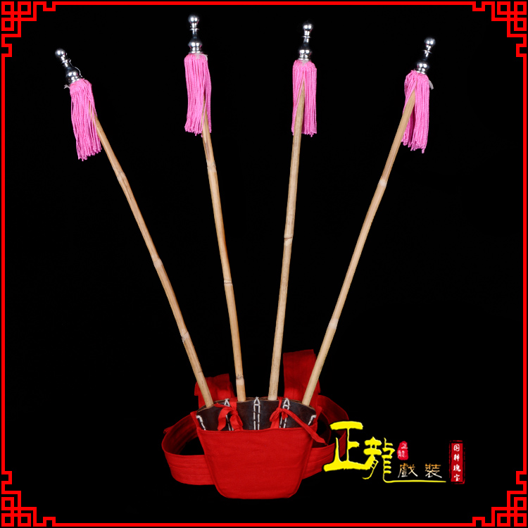 哈密戏装戏曲用品靠旗男女大靠 靠板 正宗牛皮旗杆旗架