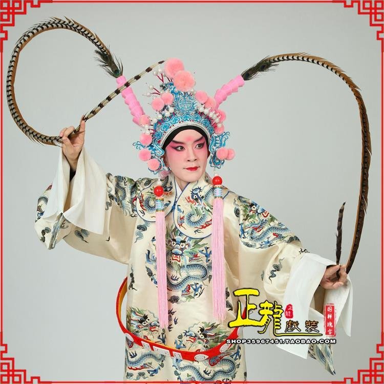 哈密京剧戏曲道具用品舞台演出精品羽毛雉鸡毛 翎子