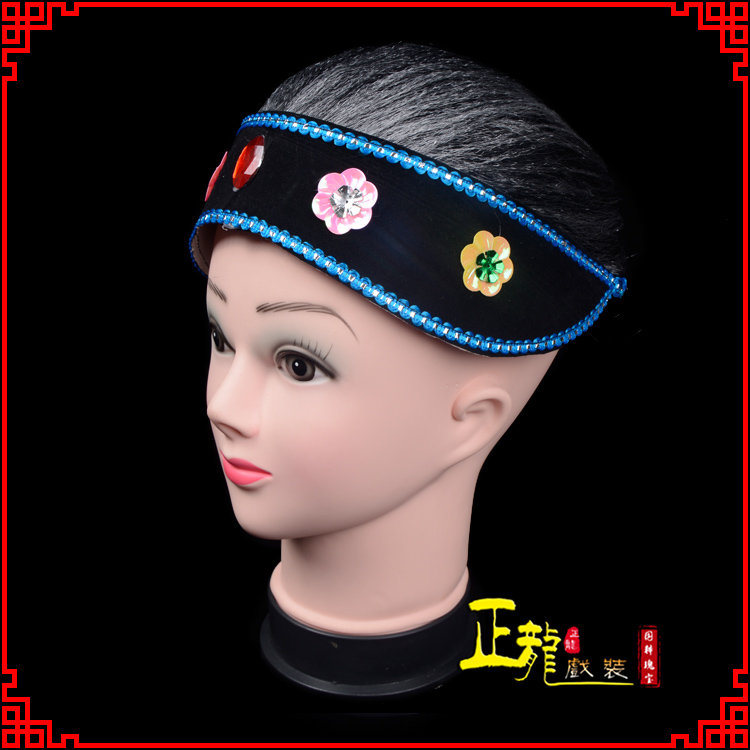 哈密老旦媒婆穷老太婆假发套 老旦头套